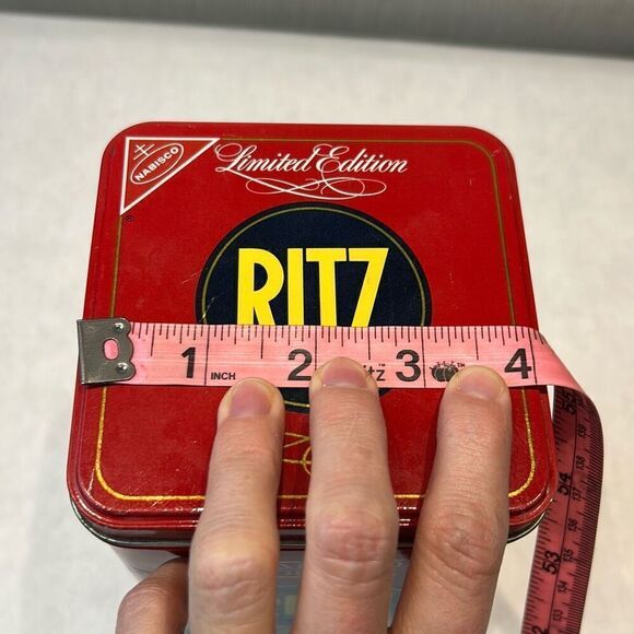 Vintage Ritz Cracker Tin Can Canister Metal - Picture 9 of 10